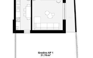 Bloc finalizat. Gradina proprie 52 mp. Decomandat. Loc de parcare. - Poză 7