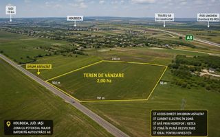 Drepturi succesorale teren premium 10 ha – zona Iași, coridor A8 Ungheni, Bosia, Holboca, Golăiești - Poză 1