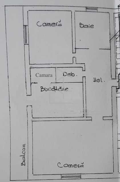 Apartament 2 camere decomandat, balcon, zona Zorilor - Poză 6