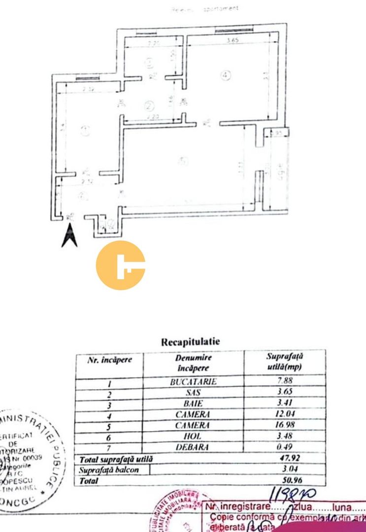 MOARA DE FOC - 2 CAMERE DECOMANDAT - ETAJUL 2 - Poză 6