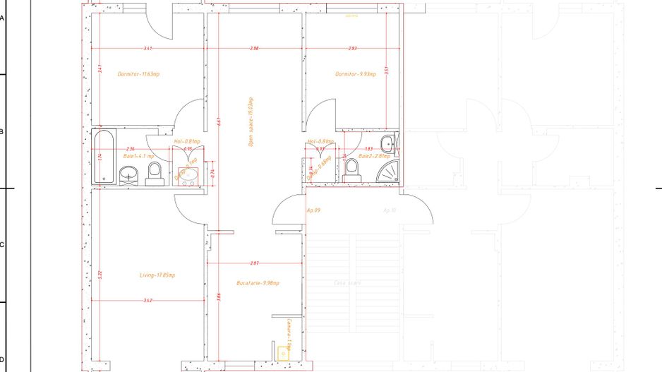 Apartament spatios cu patru camere zona -Bucovina - Poză 23