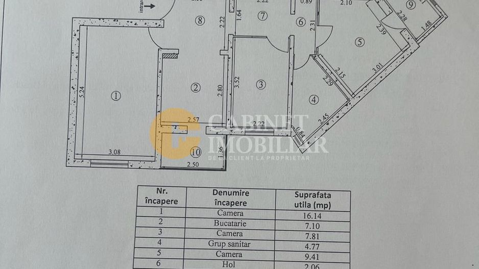 Galata-Lidl Apartament 3 camere decomandat - Poză 8