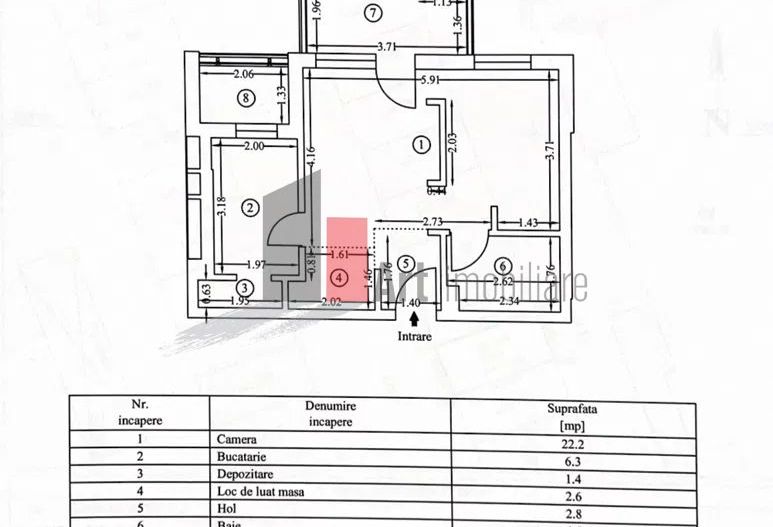 Apartament (studio) cu 2 camere de vanzare in zona Bucurestii Noi - Poză 7