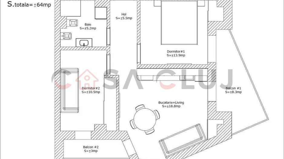 Apartament cu 3 camere in Buna Ziua! - Poză 5