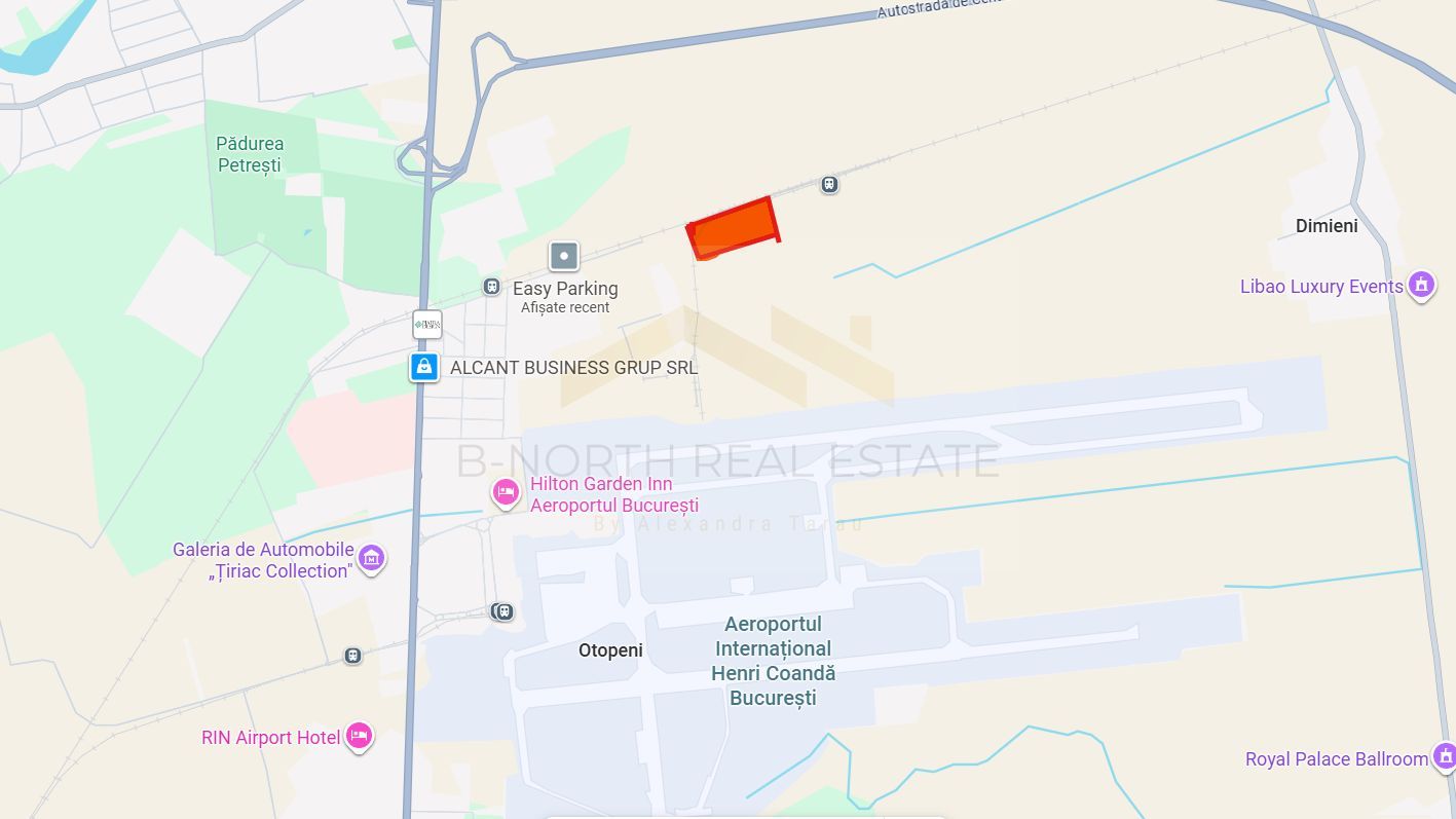 Teren 2.850 mp închiriat – flux direct către Aeroport ideal Rent a Car – Otopeni - Poză 1