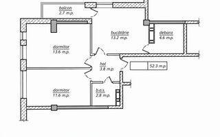 Vânzare, apartament, 2 camere, str. Nicolae Dimo, Durlești. - Poză 2