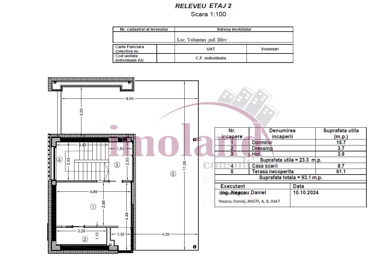Vanzare - vila NOUA - 6 camere+curte - Iancu Nicolae-Pipera - Schiță 7