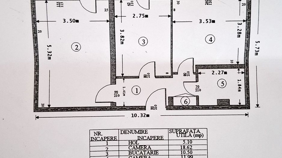 Apartament cu 2 camere, decomandat, confort 1, zona Republicii - Poză 10