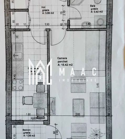 Apartament 1 Camera | Decomandat | Parter | 35MP | Lazaret - Poză 5