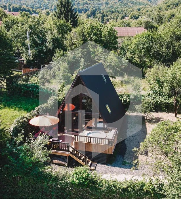 Cabana A Frame de vanzare - Teren 1000mp - Tocile - 90mpu - 3 camere - Poză 1