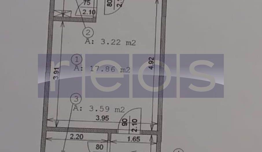 DE VANZARE GARSONIERA 31 MP DRUMUL TABEREI -SIBIU-1 MAI| METROU - Schiță 8