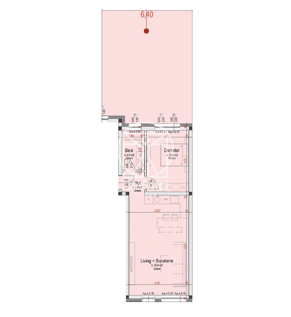 Apartament 2 camere, la cheie, gradina individuala (Smart-B-ap.2) - Poză 5