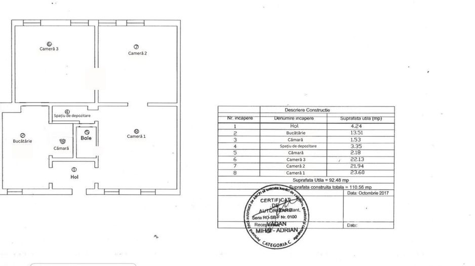 Apartament in zona Tribunalului Cluj - Schiță 11