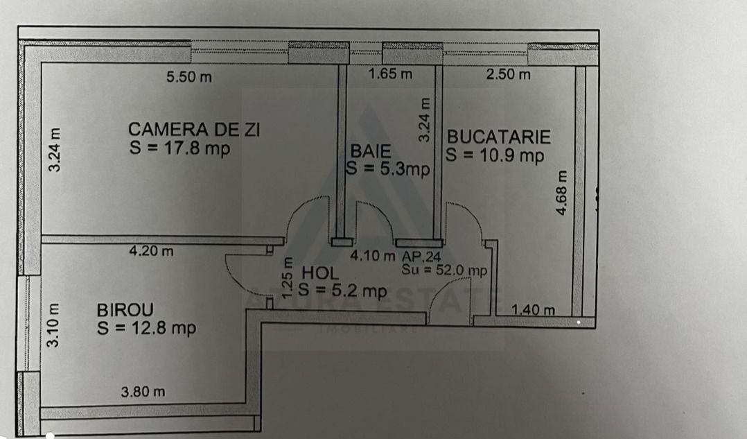 Apartament 2 camere 52 mp utili etaj 3 in zona Doamna Stanca - Poză 12