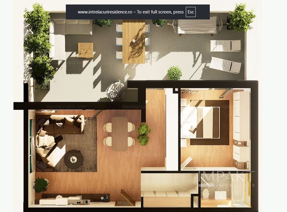 Apartament spatios cu 2 camere semidecomandat Intre Lacuri - Poză 1