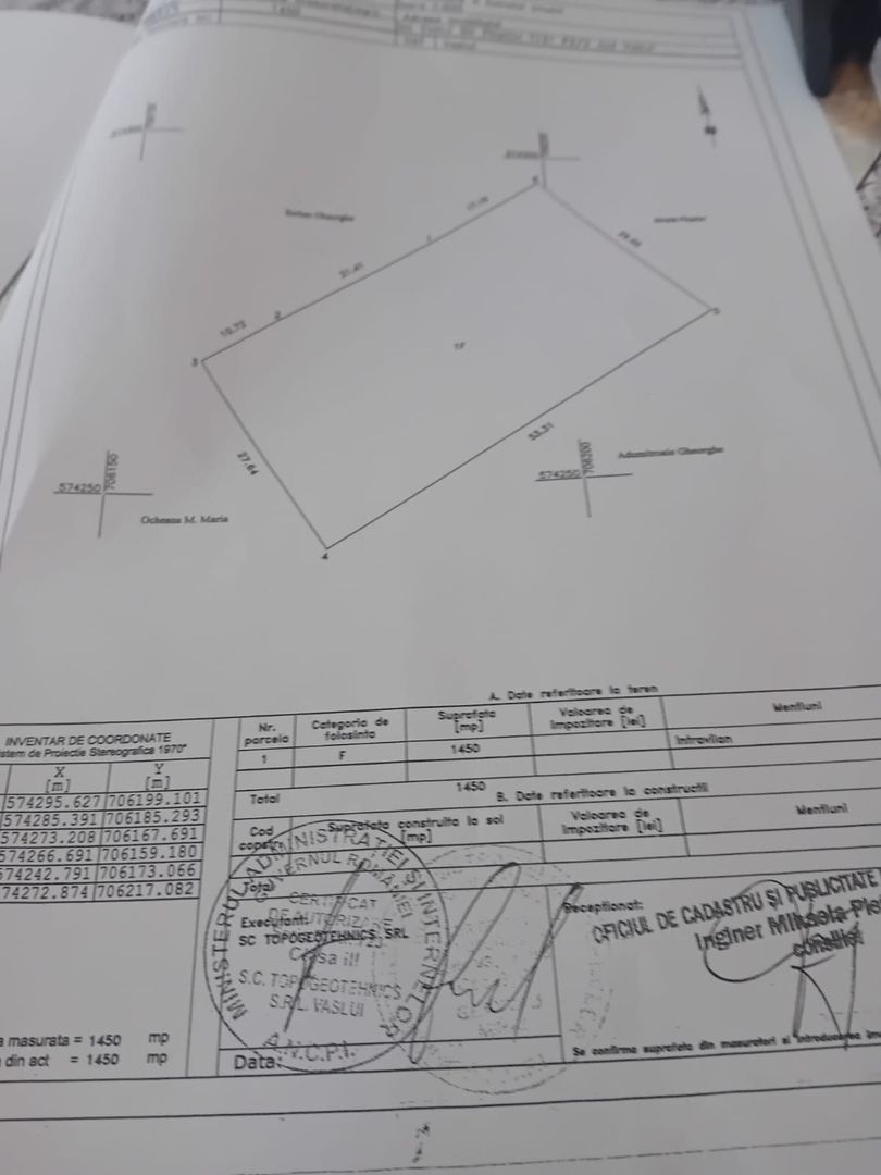 TEREN INTRAVILAN 1450 mp, zona BRODOC; - Poză 1