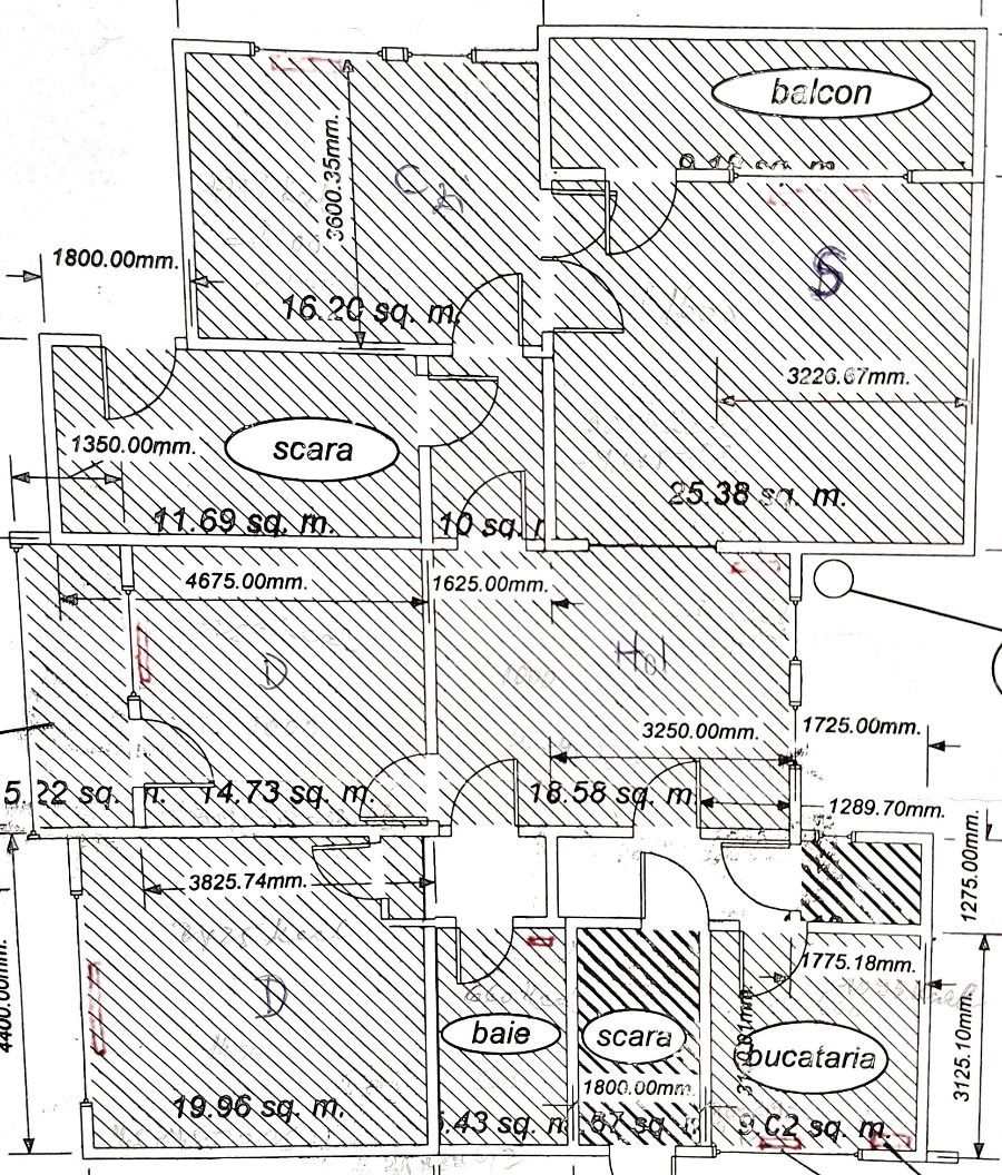 APARTAMENT 5 CAMERE / SPATIU DE BIROURI | BOXA+ GARAJ | PRIMAVERII - Schiță 35