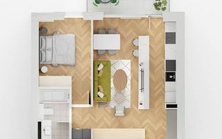 apartament 2 camera lakefield BM1 - Schiță 1