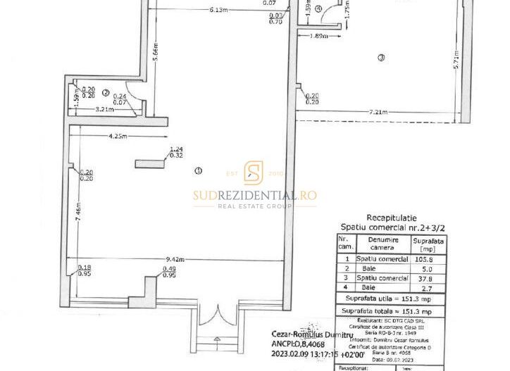 Spatiu comercial 151 mp, Soseaua Oltenitei, Popesti, vizibilitate mare - Schiță 6