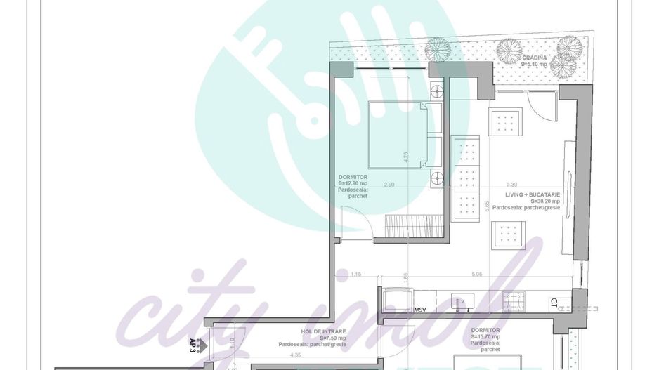 3 camere luminoase BLOC BOUTIQUE - Poză 10