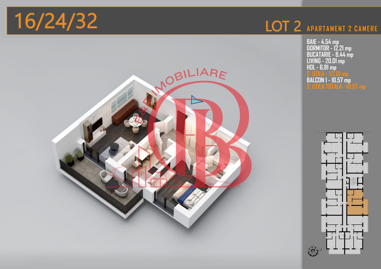 Apartament Decomandat 2 camere - Th. Pallady Metrou N. Teclu - Schiță 8