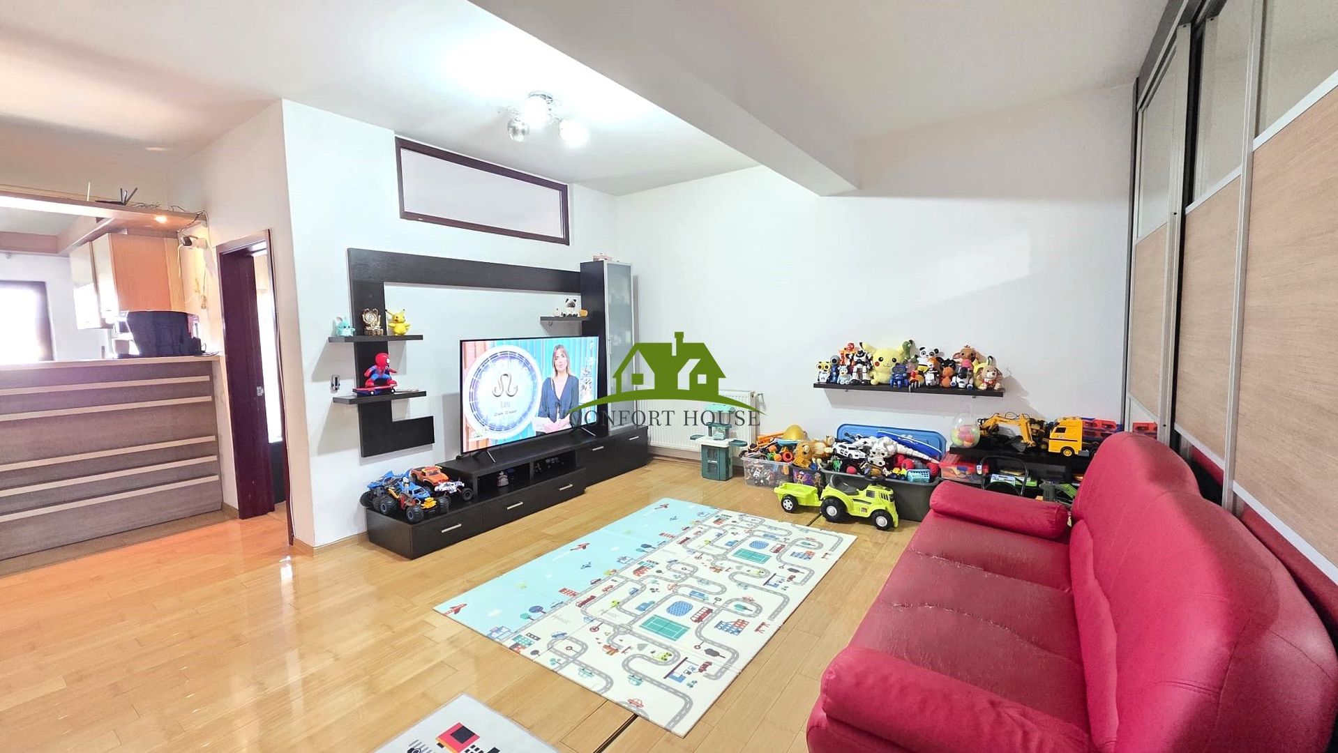 AP. 95mp la Et.2 cu 3 camere si 2 balcoane -complet utilat-zona Nord - Poză 13