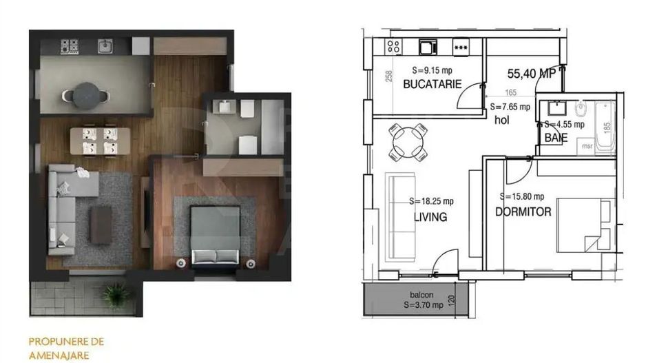 Apartament cu 2 camere - Apărătorii Patriei, sector 4, București - Poză 2