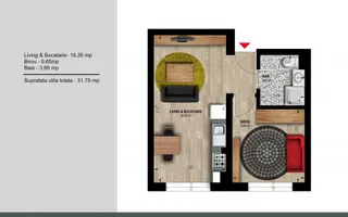 Apartament 2 camereDirect Dezvoltator Weiner 12 Residence Militari - Poză 15