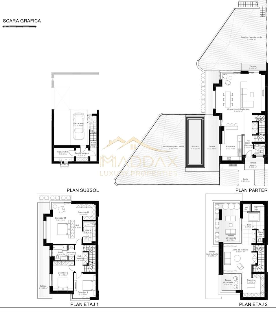 Vila cu 5 camere  *366mp* / Curte privată *315mp* / Pipera - Lake View - Schiță 61