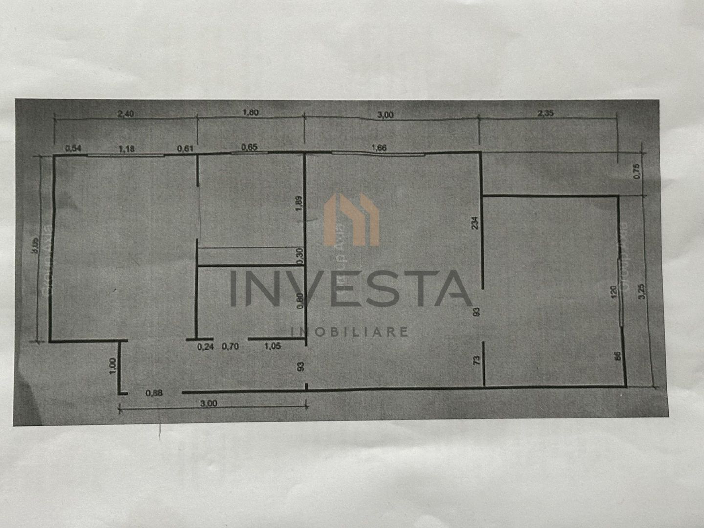 Apartament 2 camere zona Piata Hermes! - Schiță 2