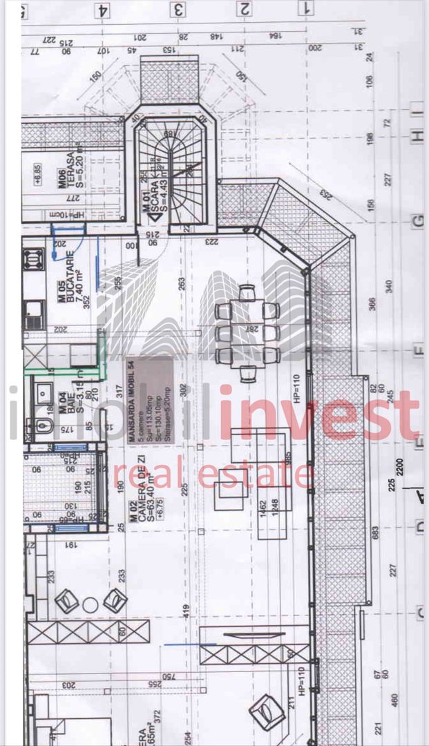 Vilă interbelică restaurată – Dorobanți Capitale 363 mp utili - Schiță 55