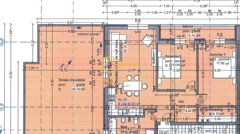 Penthouse cu 3 camere si terasa 60.20mp- Selimbar, panorama spre munti - Poză 6