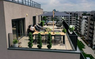 Penthouse 12 minute de metrou Vedere superba Terasa mare Proiect TOP - Poză 3