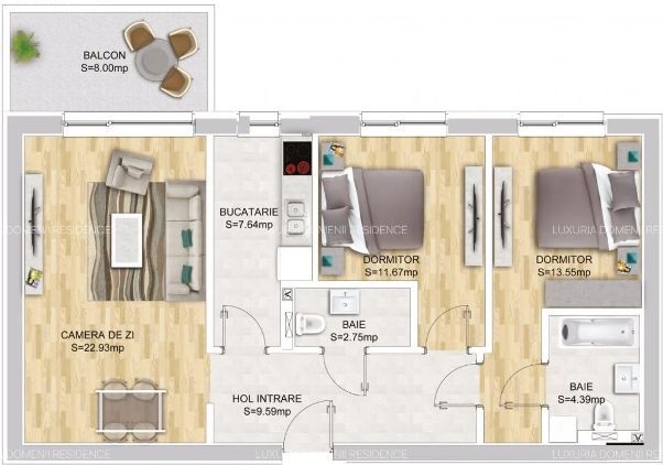 Apartament deosebit 3 camere I Luxuria Residence I Zona Domenii - Poză 2