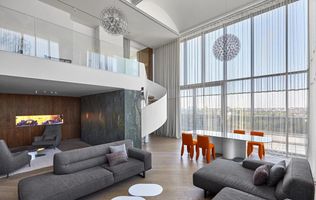 Penthouse de inchiriat Floreasca 4 camere 3 terase doua niveluri