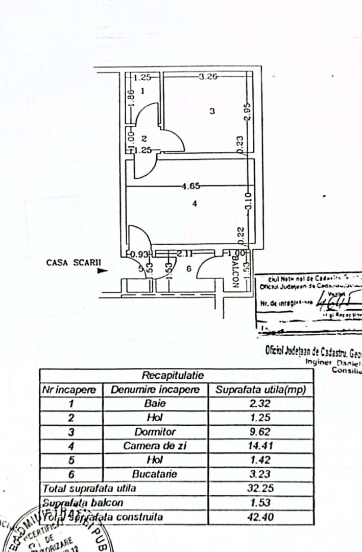 Apartament cu 2 camere, etaj 4, VASLUI zona CENTRU; - Poză 8