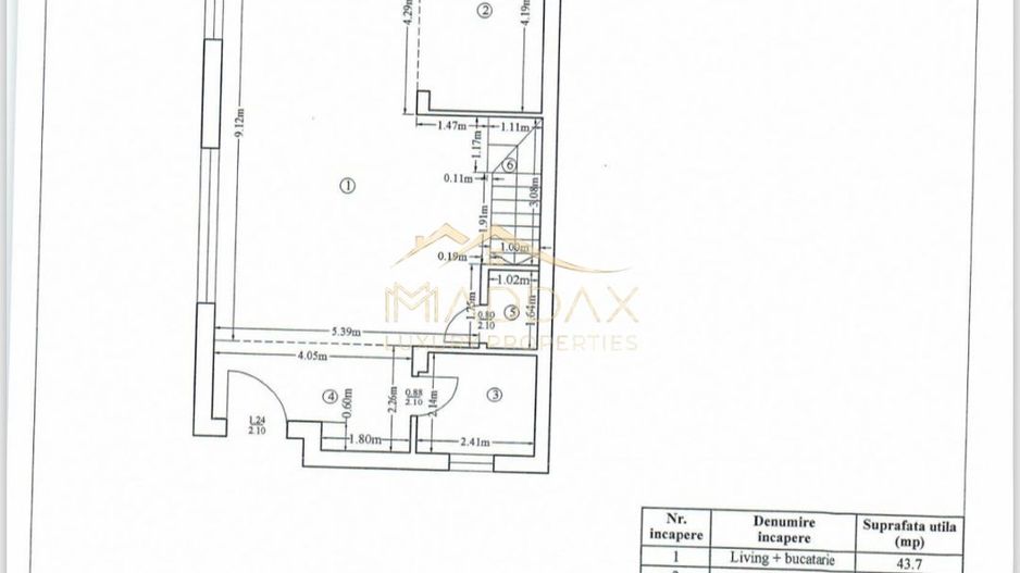 Vilă **6 camere  **451mp // Zona Iancu Nicolae - Schiță 45