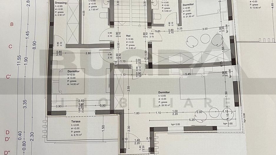 Casa individuala premium 191mp, teren 500 mp, Chinteni - Poză 8