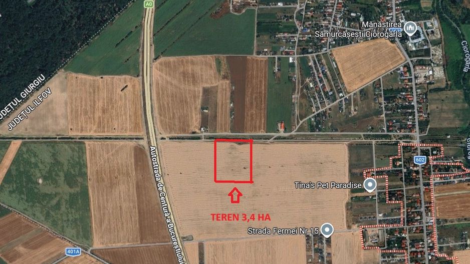 Teren intravilan 3,4 Ha Ciorogarla str.  Nicolae Iorga - Poză 1