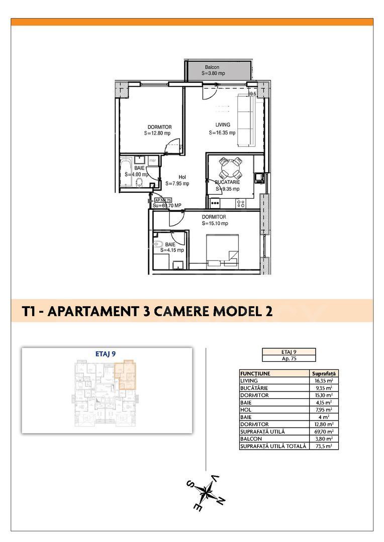 Apartament cu 3 camere - Apărătorii Patriei, sector 4, București - Poză 6