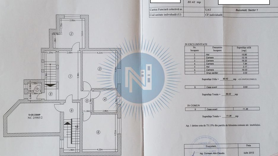 Etaj 1 plus mansarda in vila - Poză 9