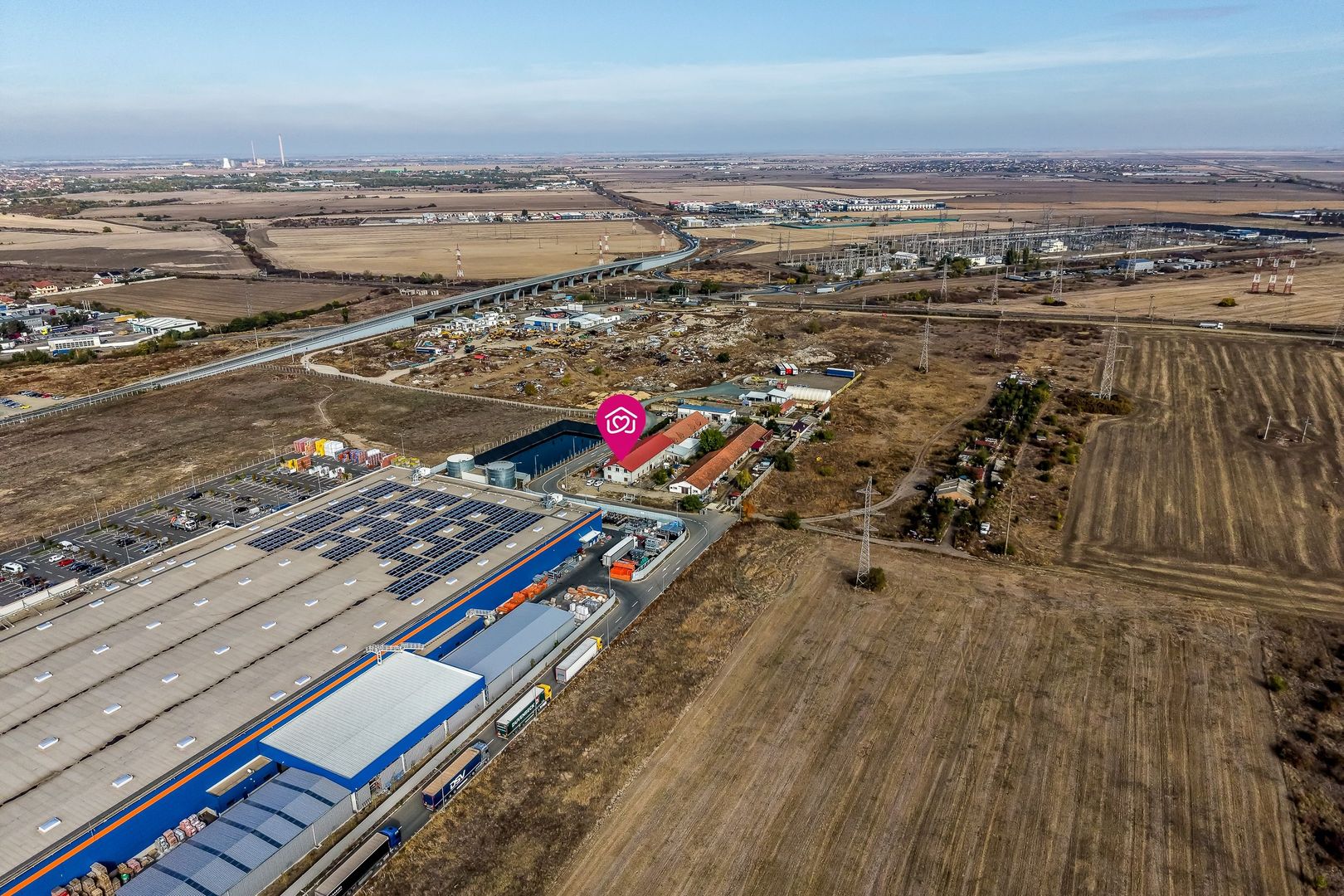 Hală industrială lângă DEDEMAN, teren 1337 mp si construcție de 814 mp - Poză 1