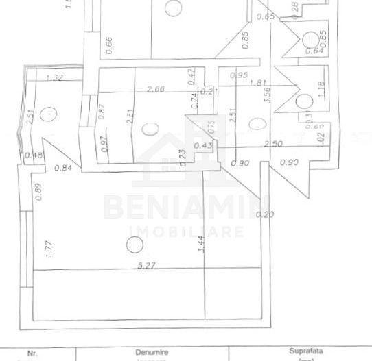 2 camere decomandat - Brazda lui Novac - etaj 2 - centrala - 51mp - Schiță 9