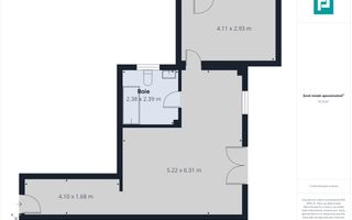 Apartament cu 2 camere în Moşniţa Nouă - Poză 10