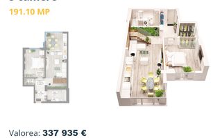 Vânzare - Penthouse zona Copou, 157.05 mp utili + 34.05 mp terasă - Poză 1