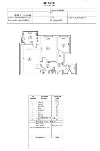 Vând 🏢 Apartament 2 camere | Baba Novac | Lângă Parc IOR | Etaj 2 | 56,1 mp - Poză 9