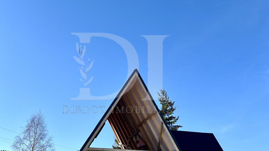 Cabana tip A frame si teren 1000 mp de vanzare / Marisel . Cluj - Poză 2