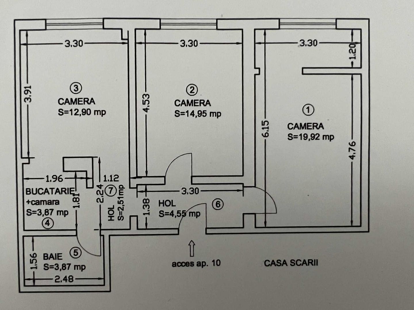 Apartament 3 camere Tractorul | Metalurgistilor - Poză 8