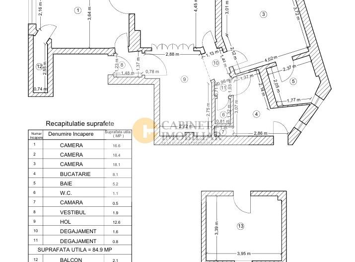 3 camere in vila interbelica + boxa | Armeneasca - Mantuleasa I P+2 - Poză 9