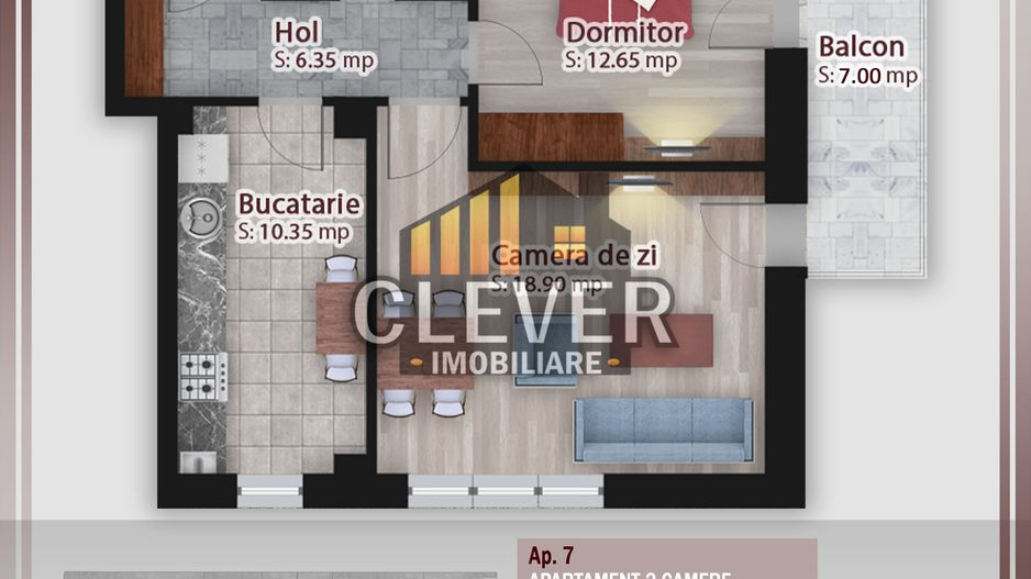 Ap Decomandat 2 camere zona Pallady-Parcul Teilor - Schiță 14